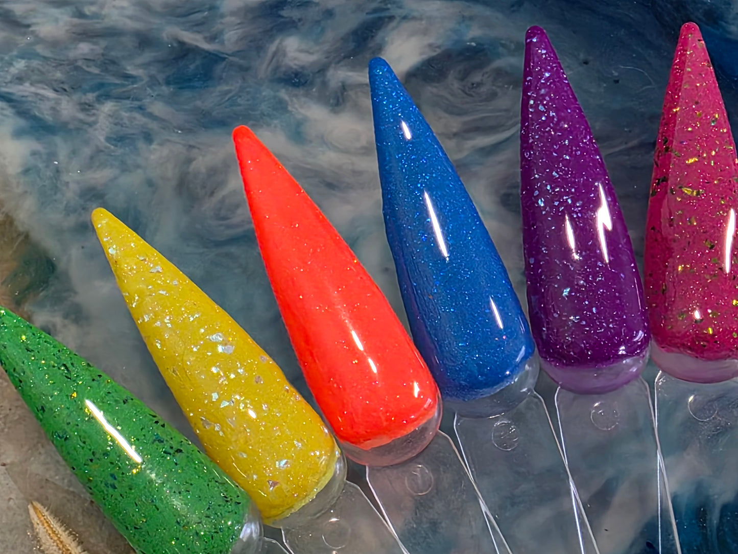 Neon Flakies/Shimmers Collection